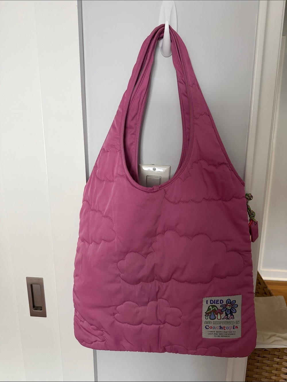 Coachtopia Nylon Pink Tote Bag